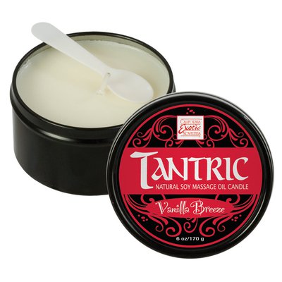 Массажная свеча-масло Tantric Soy Candle™ с феромонами, ваниль, 60 часов, 100% натурально