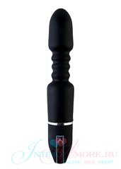 Универсальный вибромассажер Toyfa Black&Red, 10 режимов, черный, 28х4,2см