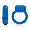 Синее эрекционное вибро-кольцо Lia® Magic Ring, 10 режимов, 3,5см