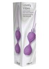 Вагинальные шарики Lovely vibes laced love balls, фиолетовый силикон, 3,5см/73г