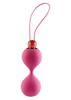 Вагинальные шарики Lovely vibes balls, розовый силикон, 3,5см/73г