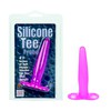 Анальная пробка Silicone Tee, розовая, силикон, 12х2,2см