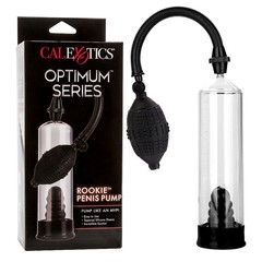 Эрекционная вакуумная помпа Rookie™ Penis Pump с мягкой грушей, насадка силикон, 18х5,2см