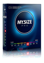 Презервативы MySize PRO идеальный размер, в смазке 193х60, 1уп/3шт