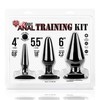 Набор анальных пробок All about anal Training Kit, черный силикон, 11/13,6/14см
