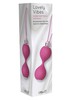 Вагинальные шарики Lovely vibes balls, розовый силикон, 3,5см/73г
