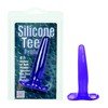 Анальная пробка Silicone Tee™, фиолетовый силикон, 12х2,2см