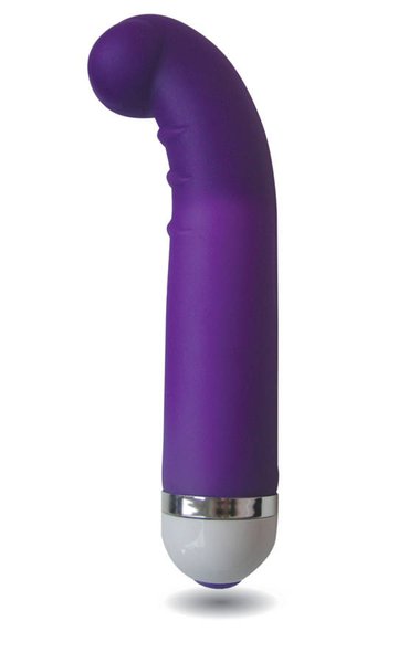 Мощный фиолетовый G-вибратор Loving World, силикон, 17,5х3,3см