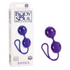 Тихие вагинальные шарики Body & Soul™ Entice™, фиолетовые, 3,75см/96г