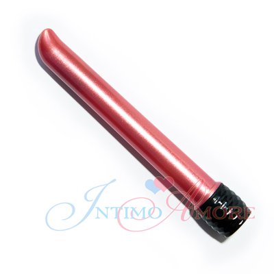 Мощный тонкий G-вибратор Lollipop, перламутровый красный, 7 реж, 14х1,5см