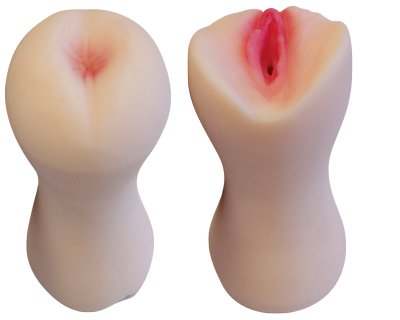 Двусторонний мастурбатор вагина-попка, 14,3х7см