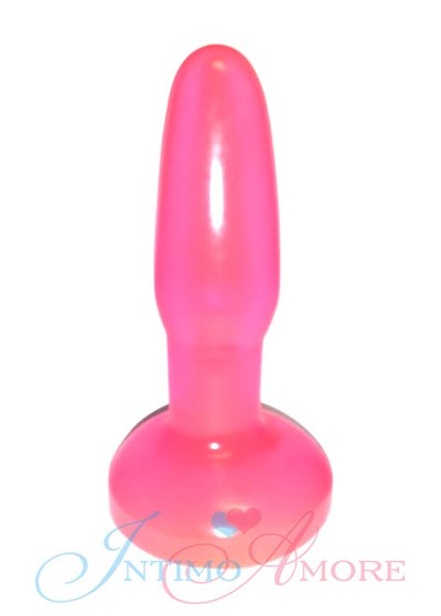 Розовая анальная пробка Toyfa 11,5х3см