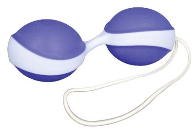 Вагинальные шарики Amor Duo, сине-голубые, 3,3х4см/68г