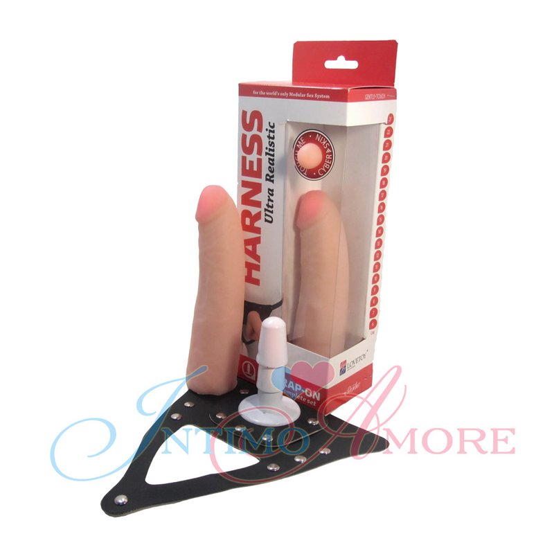 Ультрареалистичная насадка к трусикам Vac-U-Lock 6' купить со скидкой в секс шопе  Страпоны  Отдельно насадки