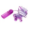 Вибробабочка Toyfa на ремешках, фиолетовая, 7х10см