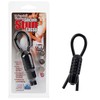 Эрекционное лассо (утяжка) на половой член Vibrating Silicone Stud Lassos™, 10 реж, черный силикон