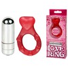 Эрекционное виброкольцо Love ring, 7 реж, красное, d2,9см