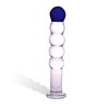 Анальный стимулятор Lithium Blue Gläs Anal beads из стекла, 19,5х3см