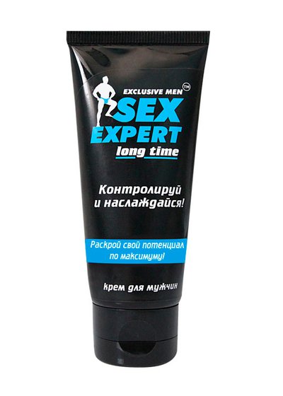 Крем-пролонгатор Exclusive men™ Sex Expert Long Time с экстрактом дуба, 40г