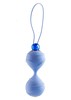 Вагинальные шарики Lovely vibes laced love balls, голубой силикон, 3,5см/73г