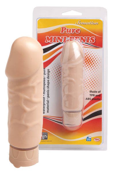 Реалистичный вибратор Pure Mini-Penis, телесный, 12,3х3,4см