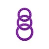 Набор из трех эрекционных колец Love wheel, фиолетовый, силикон, 3шт/ d2,5/3/3,5см