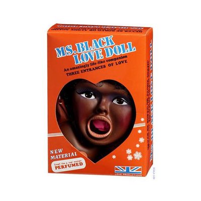 Секс-кукла Ms. Black love doll, 3 отверстия