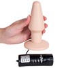 Анальная вибропробка Large butt plug на присоске, телесная, 13,5х4,5см