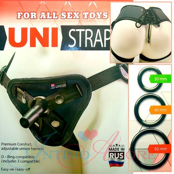 Трусики для страпона с креплением O-Ring купить со скидкой в секс шопе  Страпоны  Отдельно трусики и штырьки