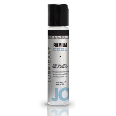 Любрикант-пролонгатор JO Premium Cool, силиконовый с ментолом, без запаха, 30мл