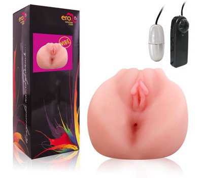 Реалистичная вагина и попка с вибрацией, 19х12х5х7см