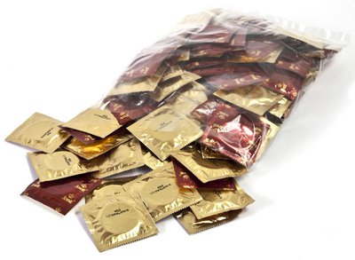 Презерватив Amor® Gold, золотистый в смазке, 52мм, 1шт