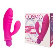 Вибратор Cosmo vibe для G-точки, малиновый силикон, 12,5х2,9см.