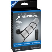 Утяжка на член Beginner's Silicone Power Cage, кольцо на мошонку, силикон, 12х3,3см