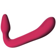 Малиновый безремневой страпон Love Rider™ Stimulator, 20х4см