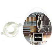 Кольцо с ушками из эластомера прозрачное, толстое, размер Large, d1,7см