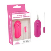 Крошечное виброяйцо mini Bullet Vibrator, малиновое, 10 режимов, 2,9х0,8см.