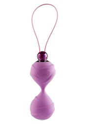 Премиум вагинальные шарики Lovely vibes laced love balls, purple, силикон, 3,5см