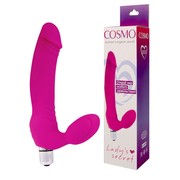 Вибратор Cosmo vibe для G-точки, малиновый силикон, 16,5х2,8см.