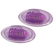 Вибро-стимуляторы на соски Pleasure Cupz, фиолетовые, d6,3см