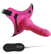 Вибро-страпон Sexy Friend, цвет фуксия, 10 режимов, 14х3см