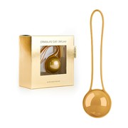 Вагинальный шарик-тренажер Pleasure Ball Deluxe, золотистый, 40гр./3,5см