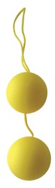 Вагинальные шарики "Balls", желтые, 3,3см.