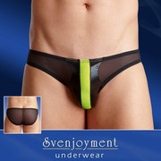 Мужские трусы в мелкую сетку Svenjoyment Trend Slip, черные, XL(56-58р.)