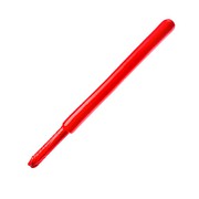 БДСМ бита с ручкой-фаллосом, красный латекс, 56,5х2,8-3,9см