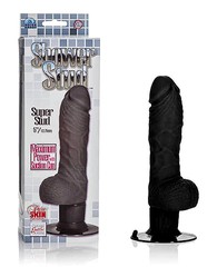 Супермощный вибратор Shower Stud™ из PureSkin® на присоске, черный, 22/18х3,8см