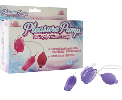 Вибропомпа для клитора Pleasure Pump-Butterfly Clitoral, фиолетовая