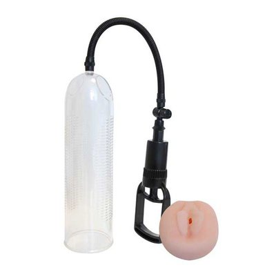 Эрекционная помпа Vacuum pump с мягкой насадкой-вагиной, 20х6,2см