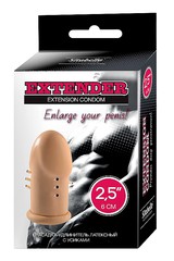 Удлиняющая насадка на член с шипиками Extender Extension Condom, 6см