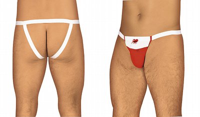 Трусы мужские красные S/L(46-50р)